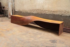 Veronicà Mar S-Bench in Core-Ten Steel