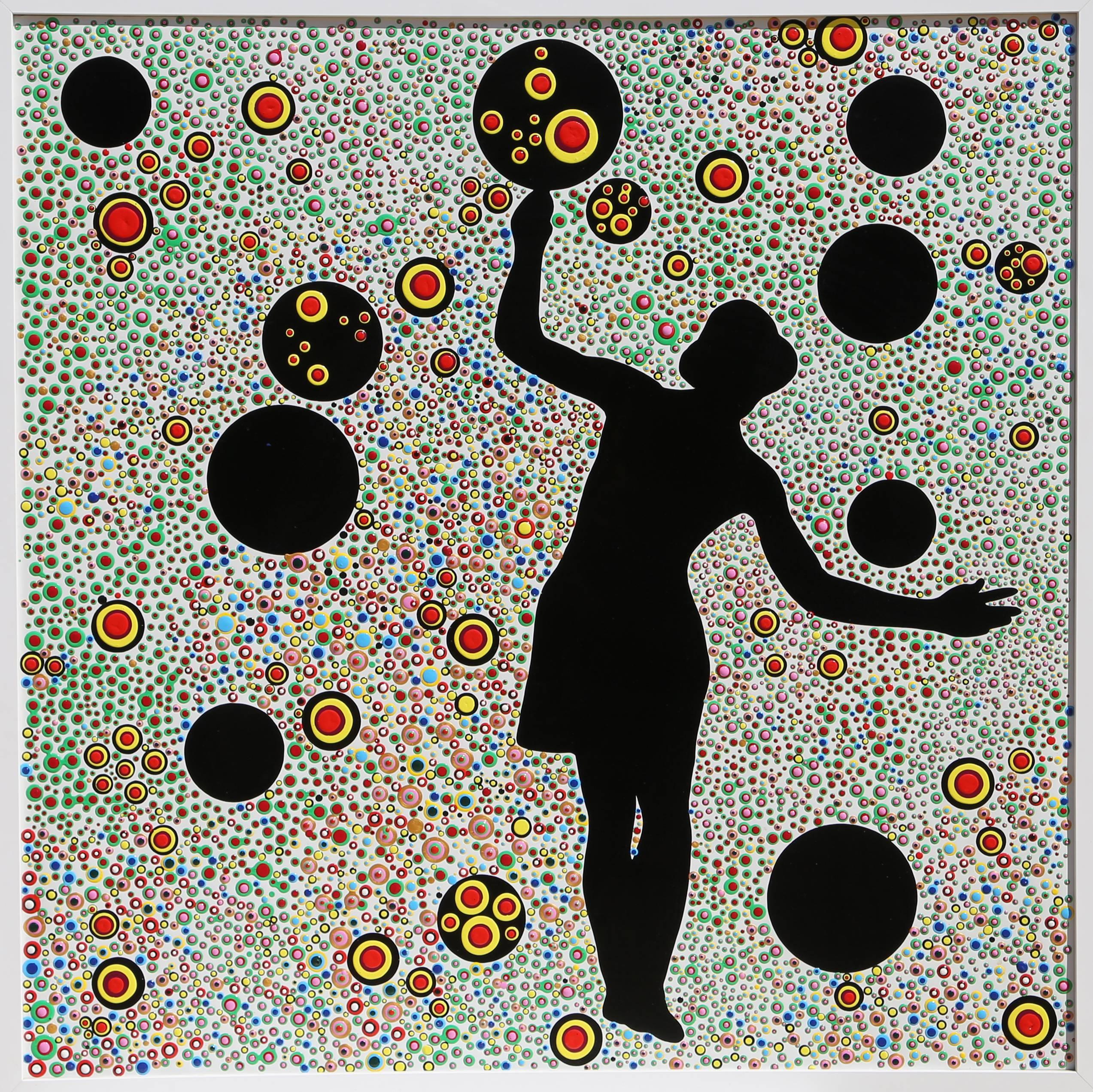 Künstlerin: Veronica Montanino, Italienerin
Titel: Utopie I
Jahr: 2006
Medium: Acryllack auf Leinwand, verso signiert, betitelt und datiert
Größe: 35 Zoll x 35 Zoll (88,9 cm x 88,9 cm)
Rahmen: 37 x 37 Zoll