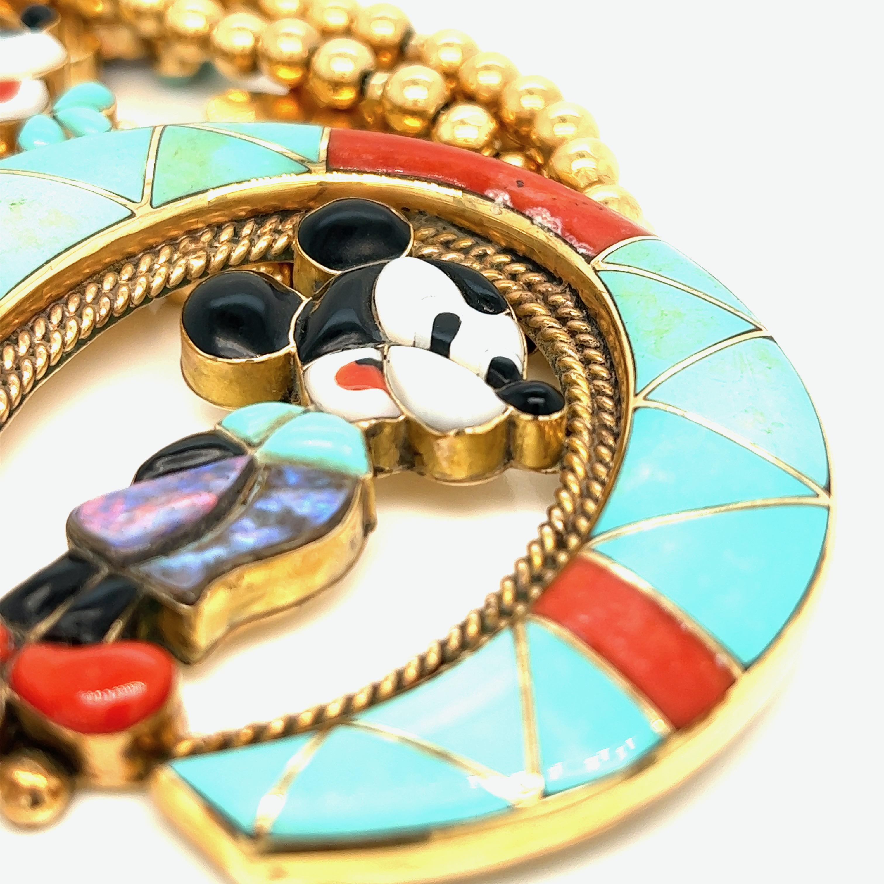 mickey toggle necklace