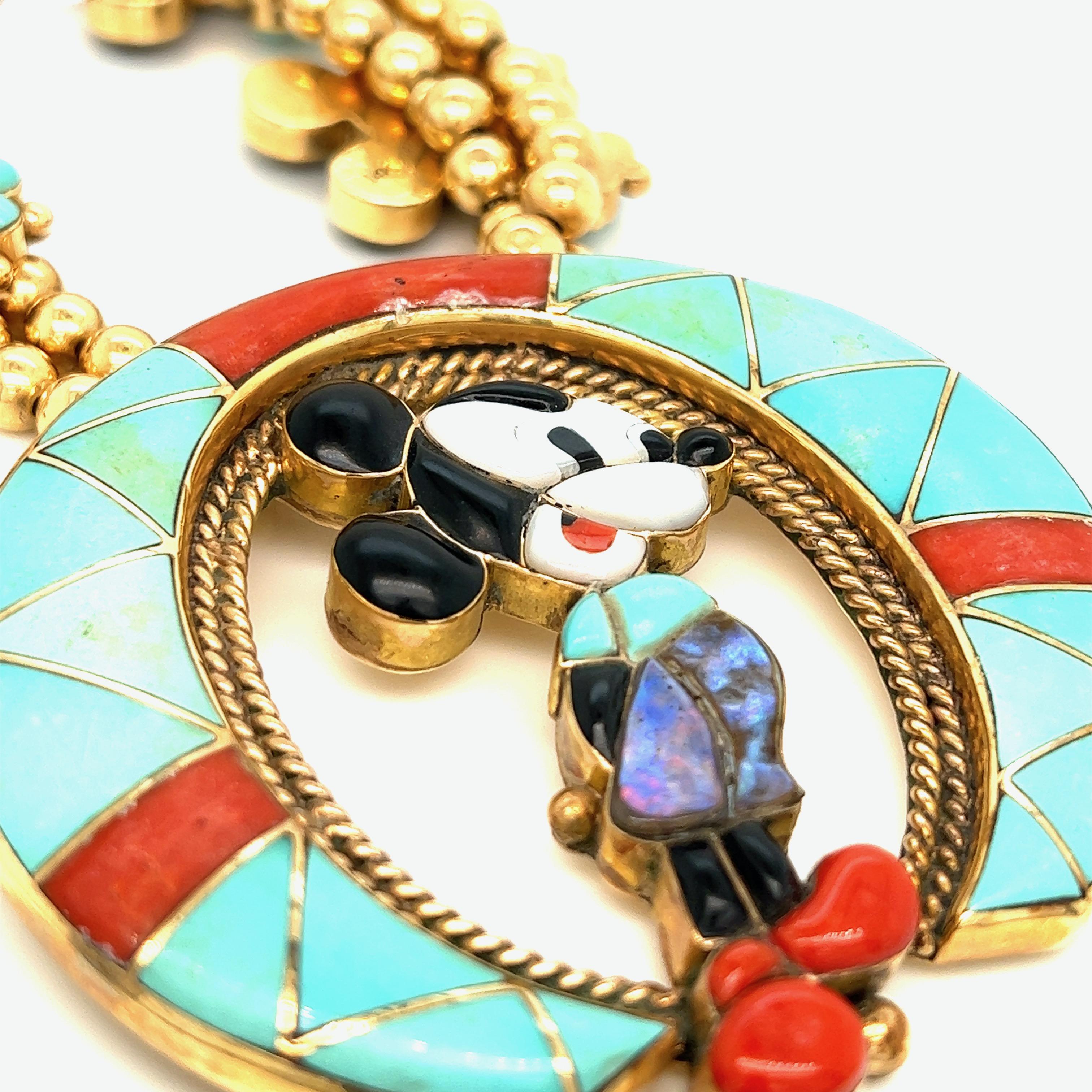 mickey mouse toggle necklace