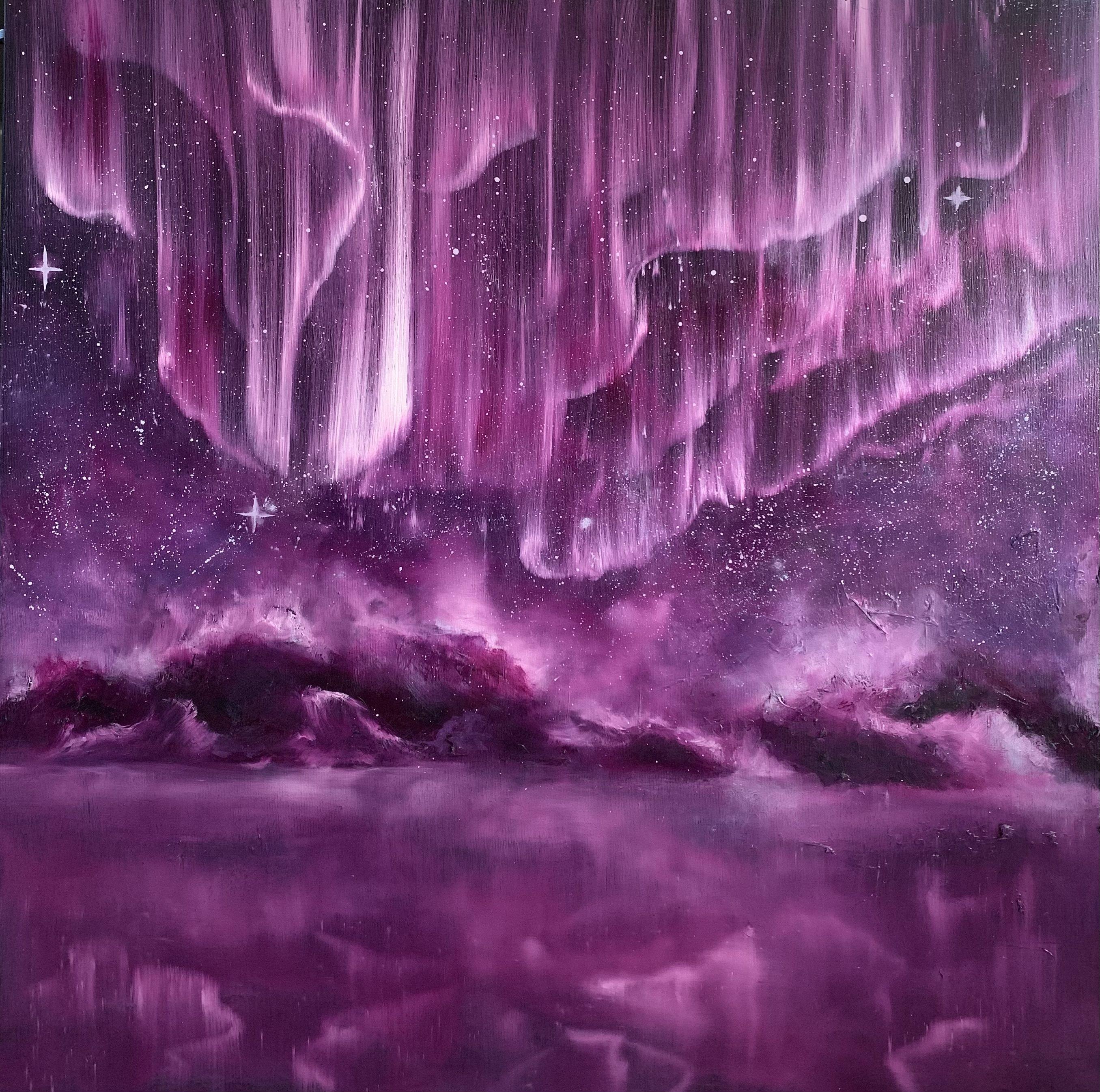 Aurora 3, Peinture, Huile sur Toile - Painting de Veronica Vilsan