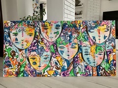 Free Spirits 12, Gemälde, Acryl auf Leinwand