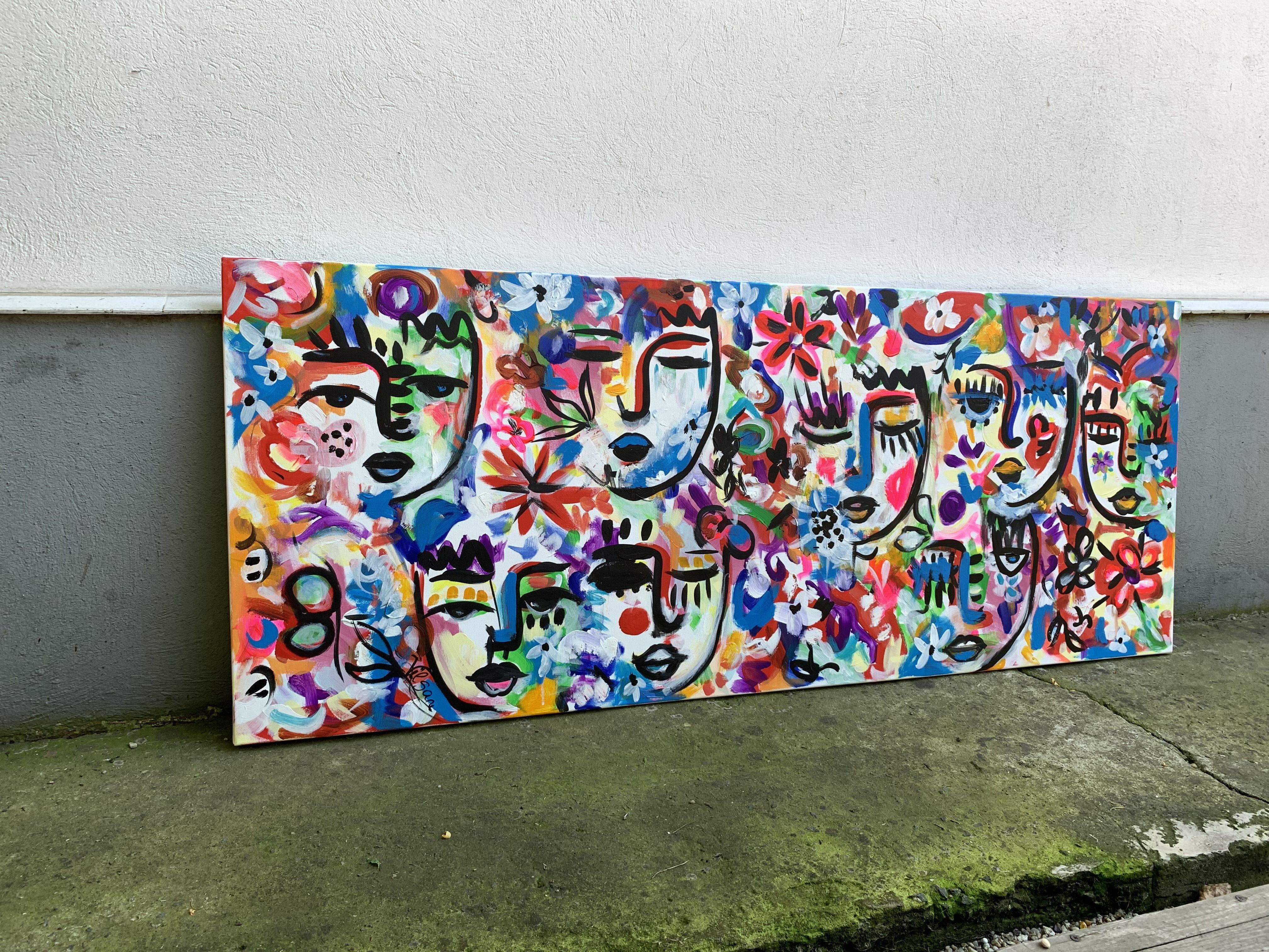 Spiriti liberi 23, Pittura, Acrilico su tela - Painting Pop Art di Veronica Vilsan