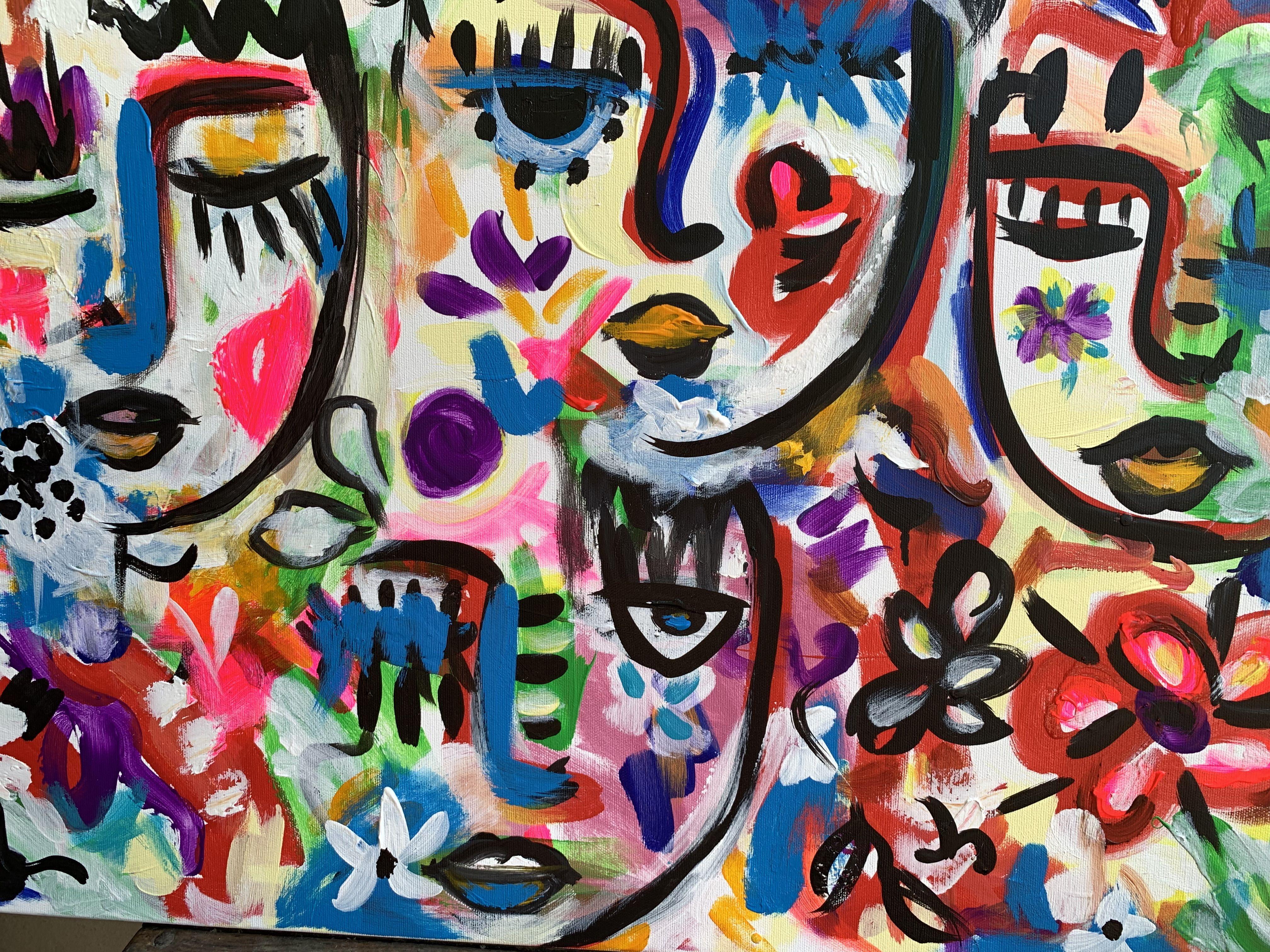 Spiriti liberi 23, Pittura, Acrilico su tela 2