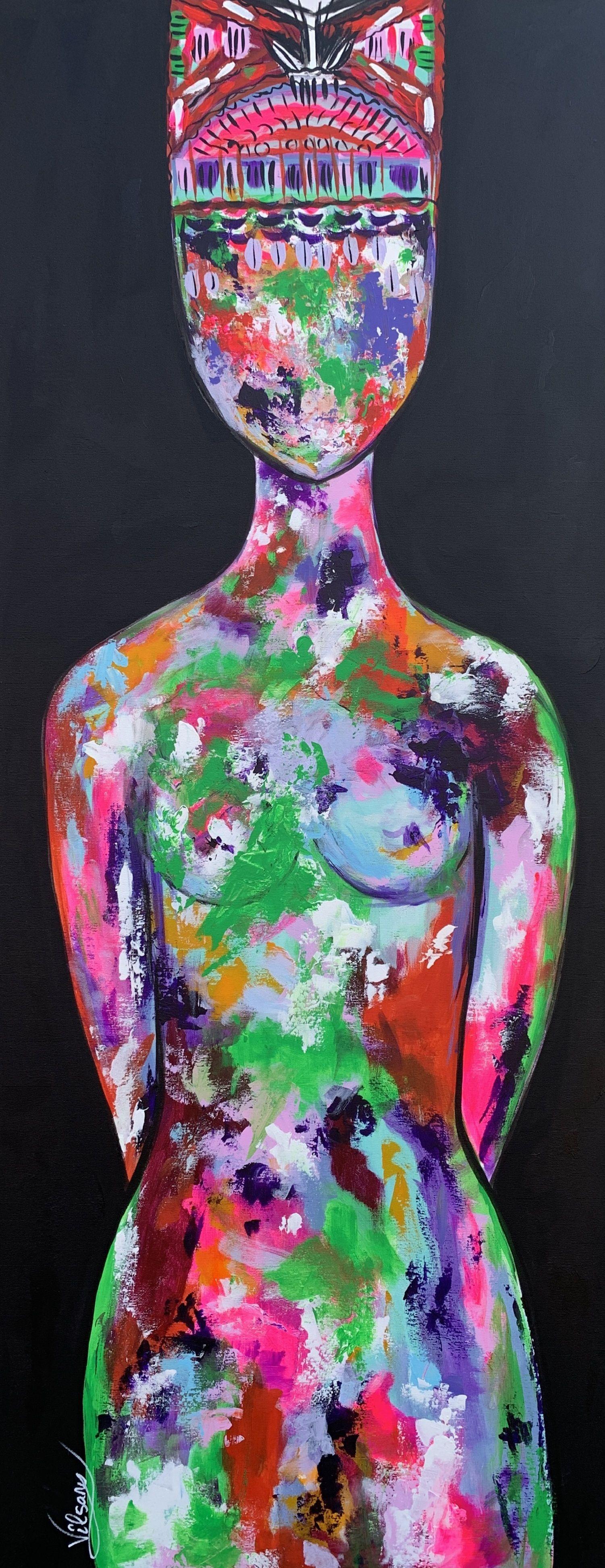 Libertad 9, Pintura, Acrílico sobre lienzo - Painting de Veronica Vilsan