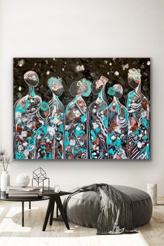 Friends 58, Gemälde, Acryl auf Leinwand