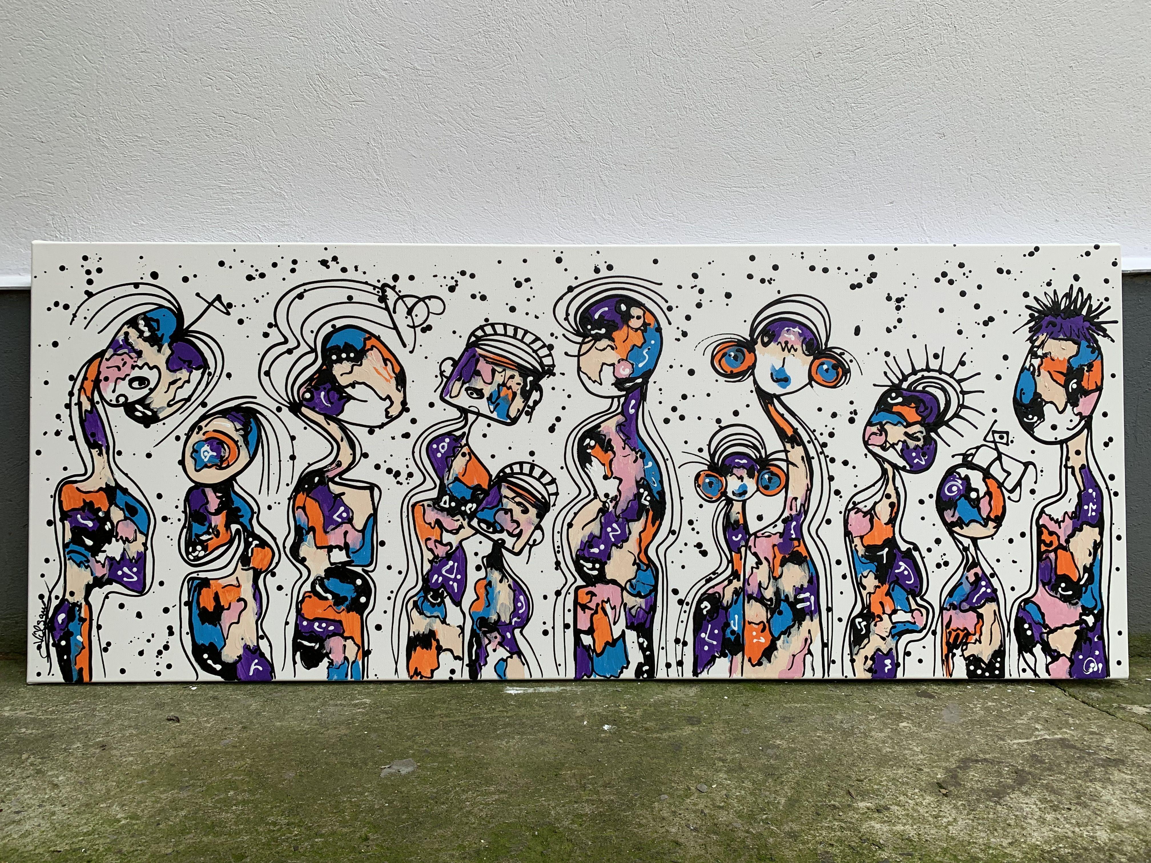 Friends 79, Painting, Acrylic on Canvas 1