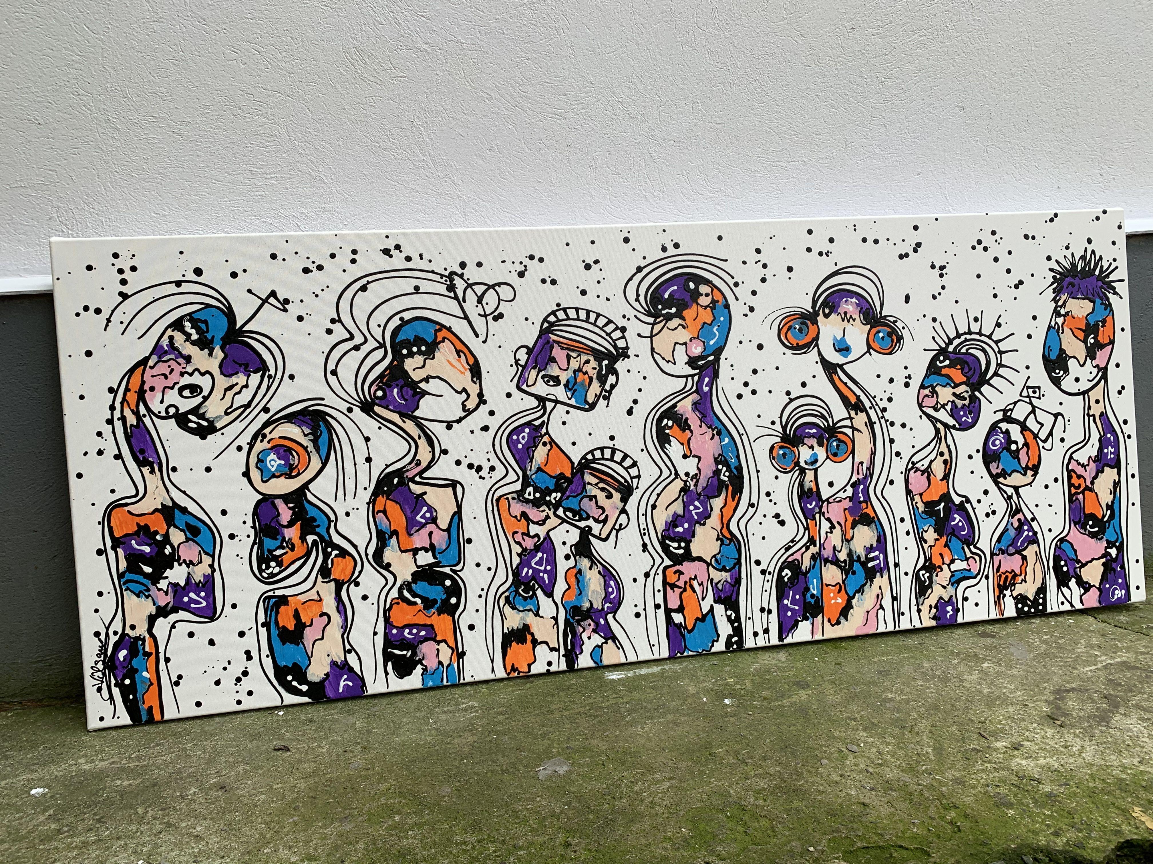 Friends 79, Painting, Acrylic on Canvas 2