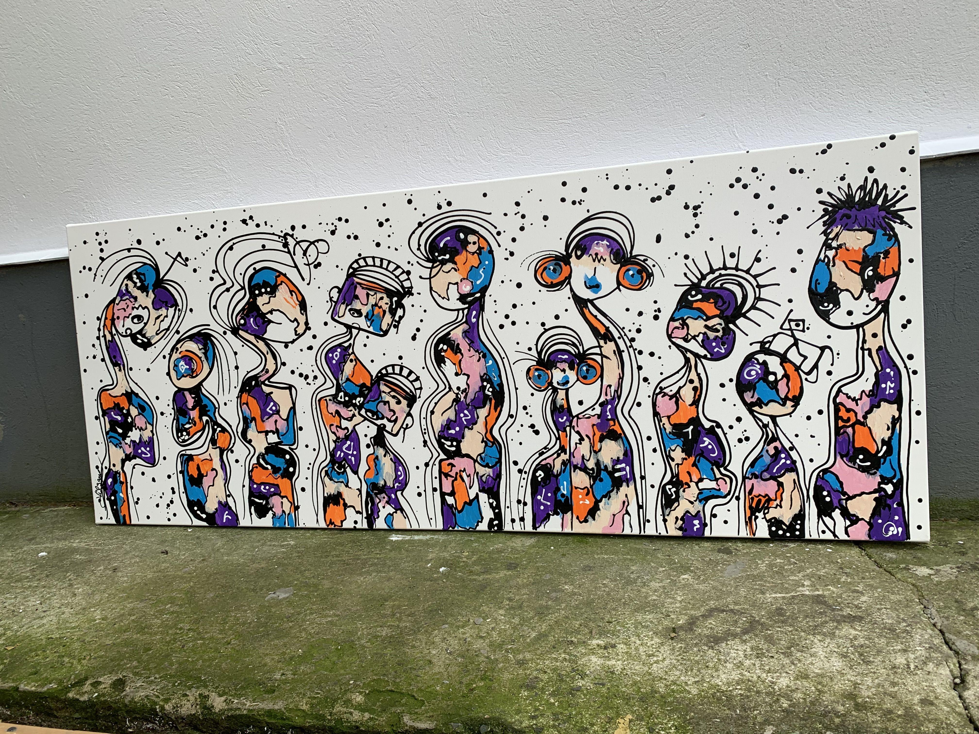 Friends 79, Painting, Acrylic on Canvas 3