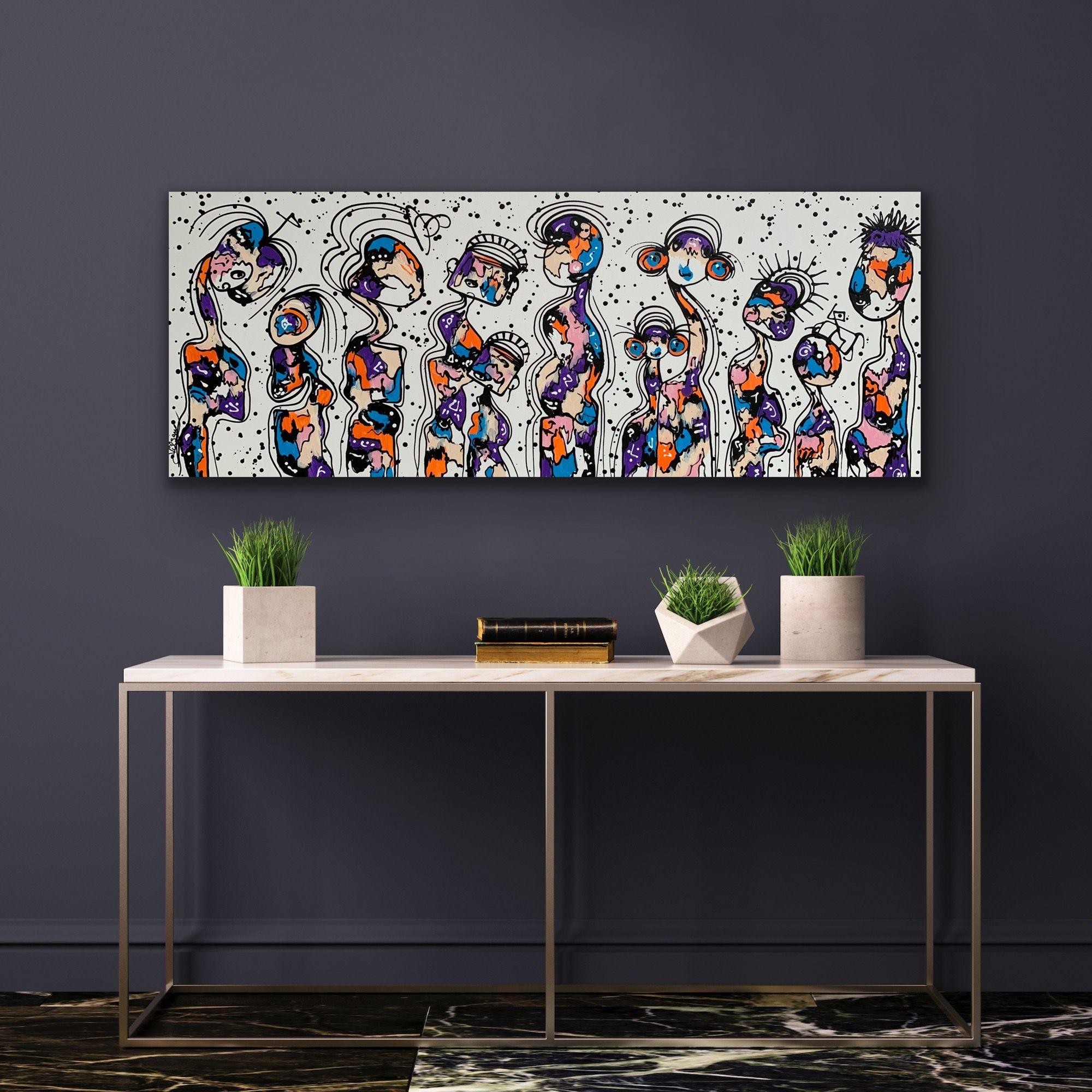 Friends 79, Painting, Acrylic on Canvas 4