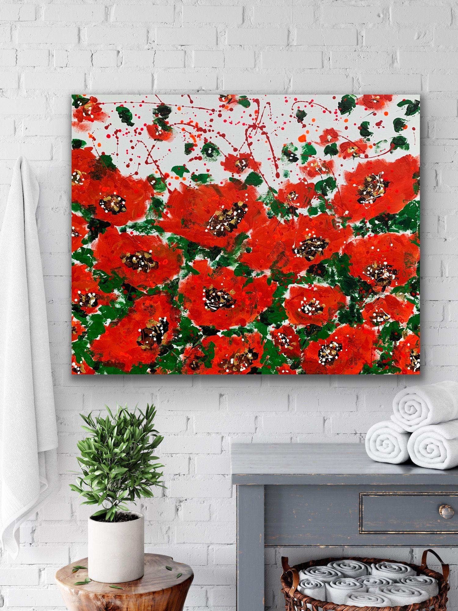 Giardino della gioia 26, Pittura, Acrilico su tela - Painting di Veronica Vilsan
