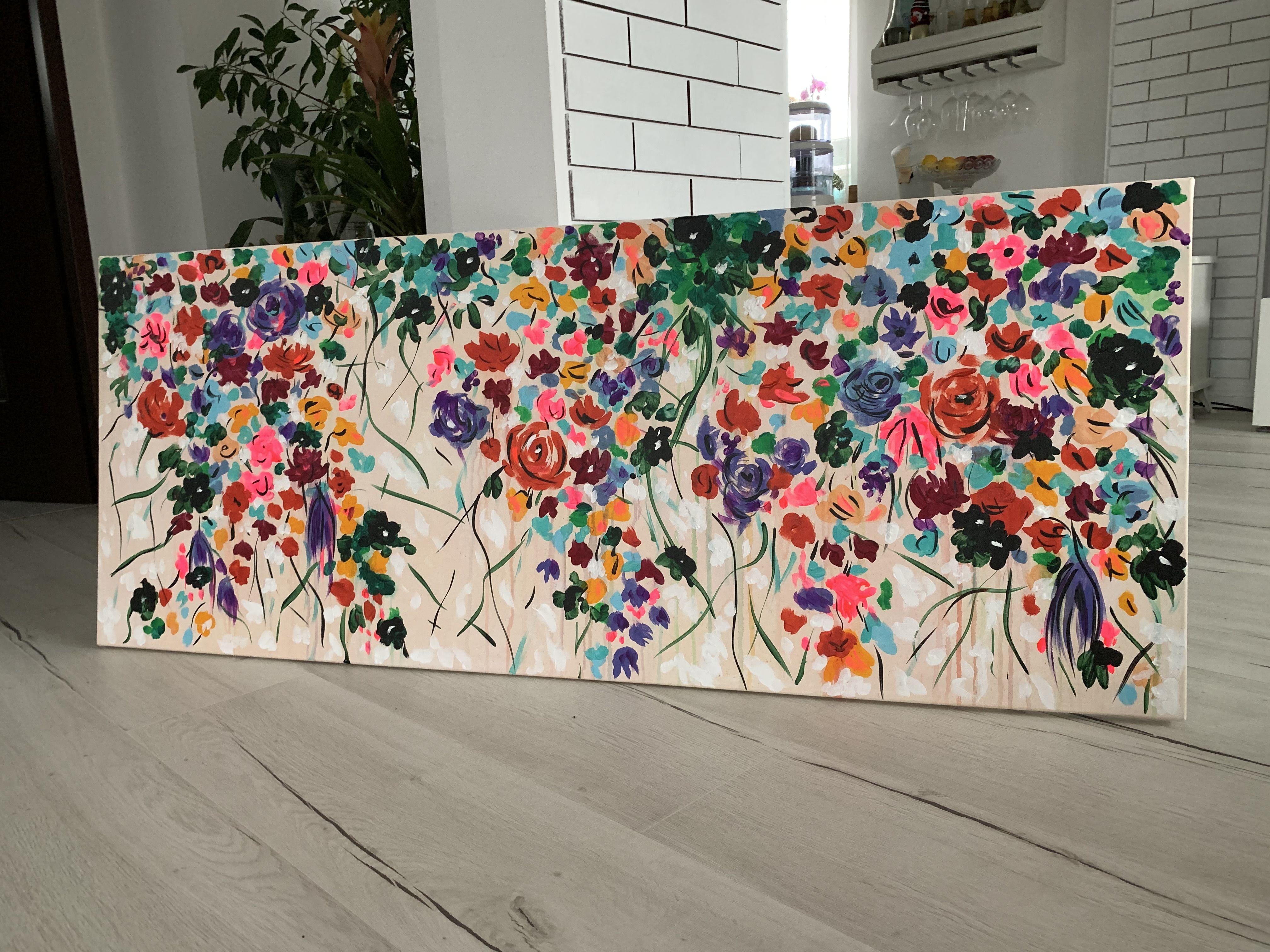 Giardino della gioia 43, Pittura, Acrilico su tela in vendita 2