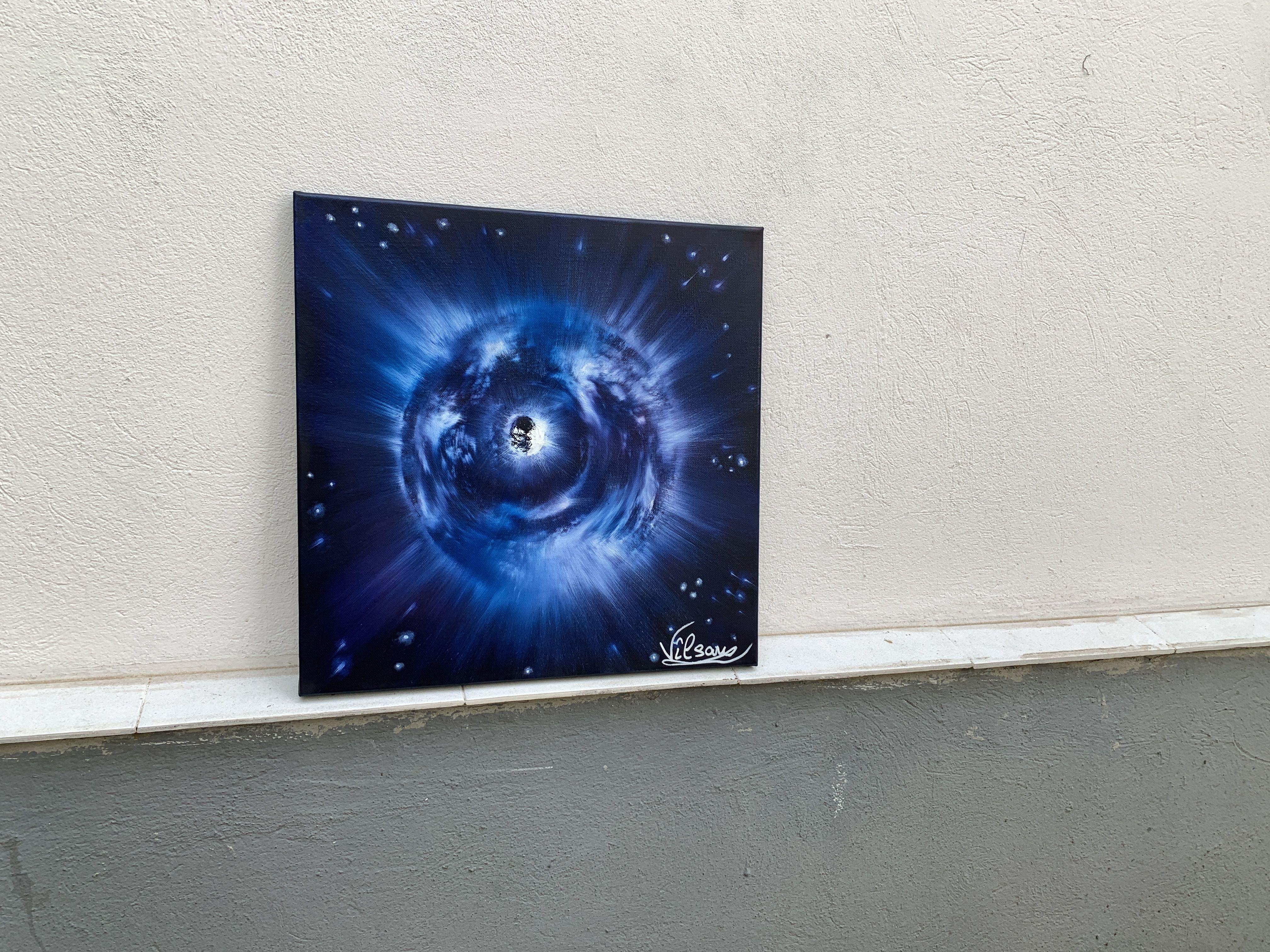 Interstellar 15, Pittura, Olio su tela - Painting di Veronica Vilsan