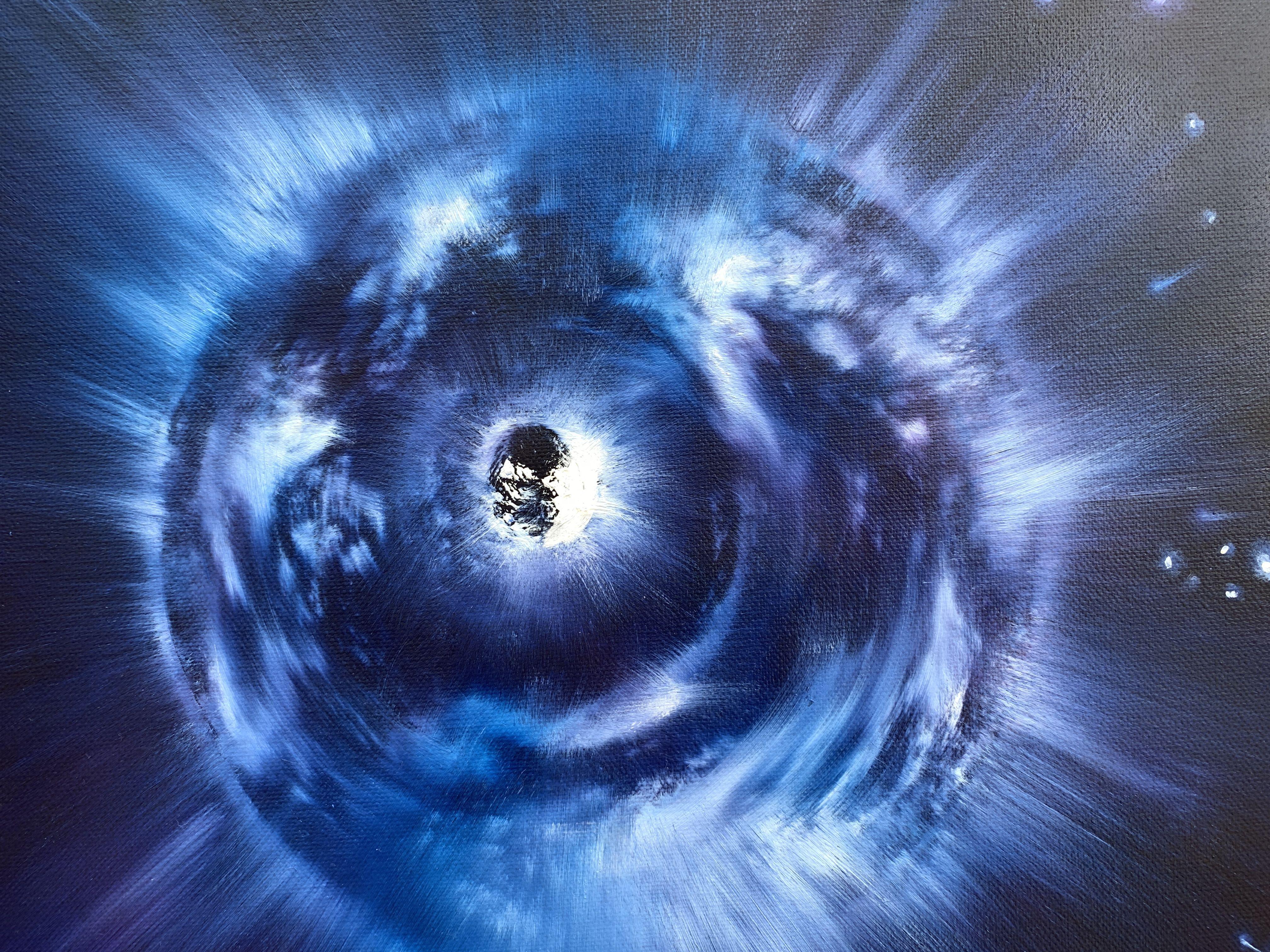 Interstellar 15, Pittura, Olio su tela - Painting Astratto di Veronica Vilsan
