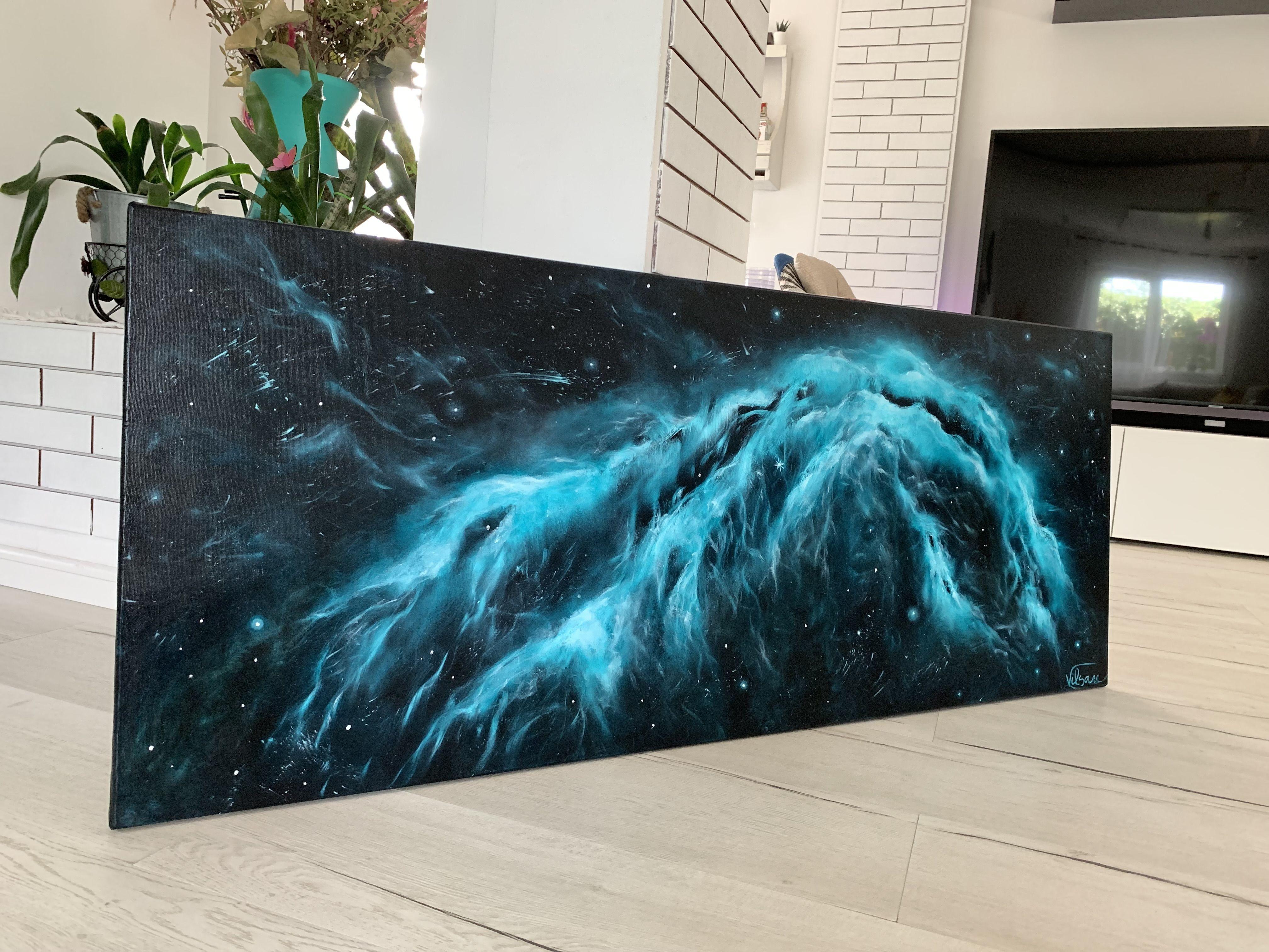 Interstellar 23, Pittura, Olio su tela - Painting Espressionismo astratto di Veronica Vilsan