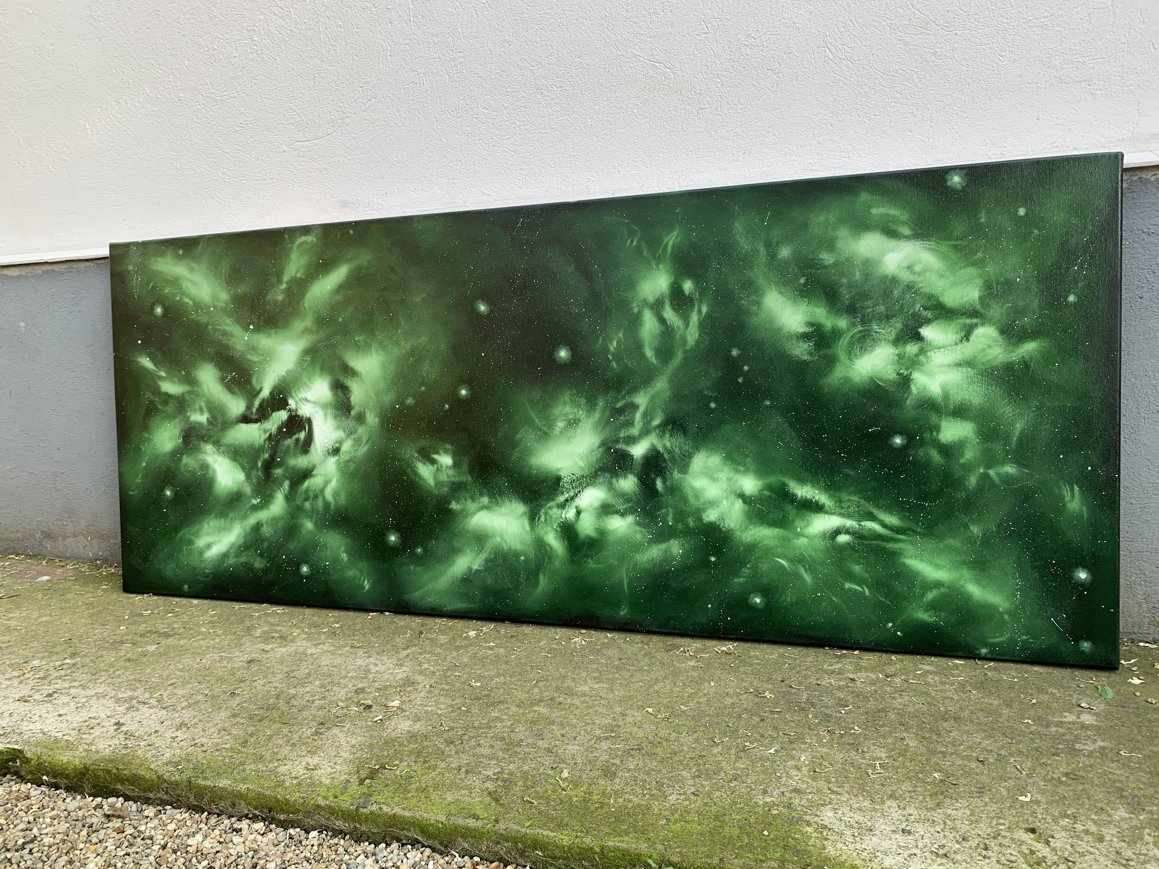 Interstellar 3, Pittura, Olio su tela - Painting Espressionismo astratto di Veronica Vilsan