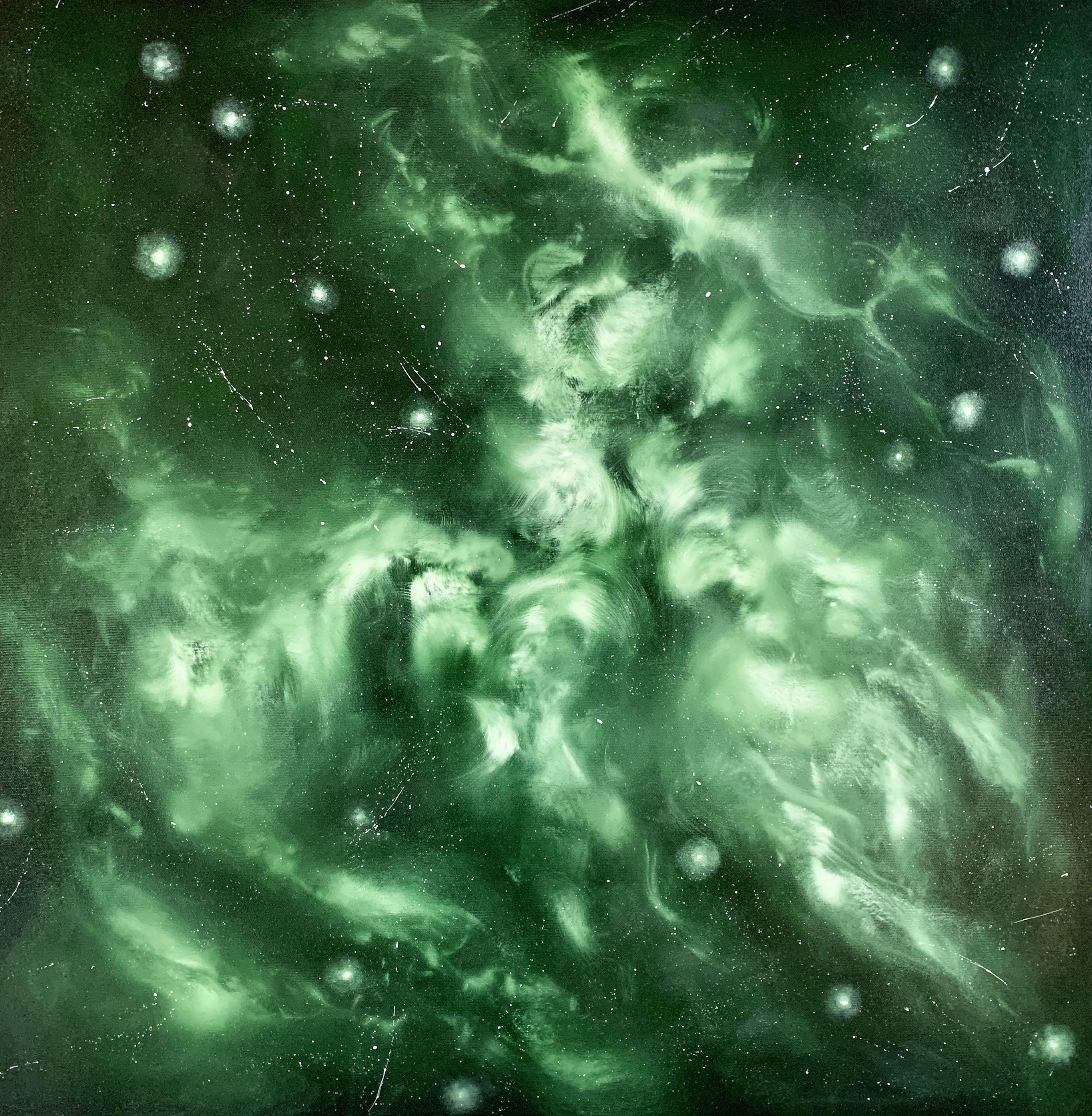 Interestelar 4, Pintura, Óleo sobre lienzo - Painting de Veronica Vilsan
