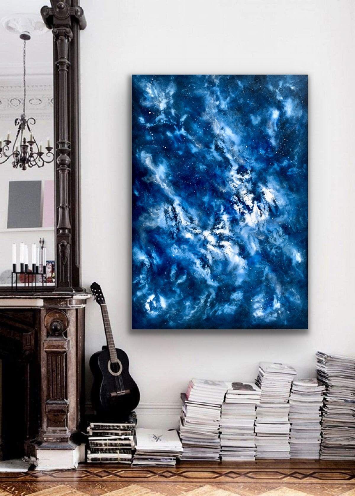 Interstellar 7, Gemälde, Öl auf Leinwand im Angebot 1