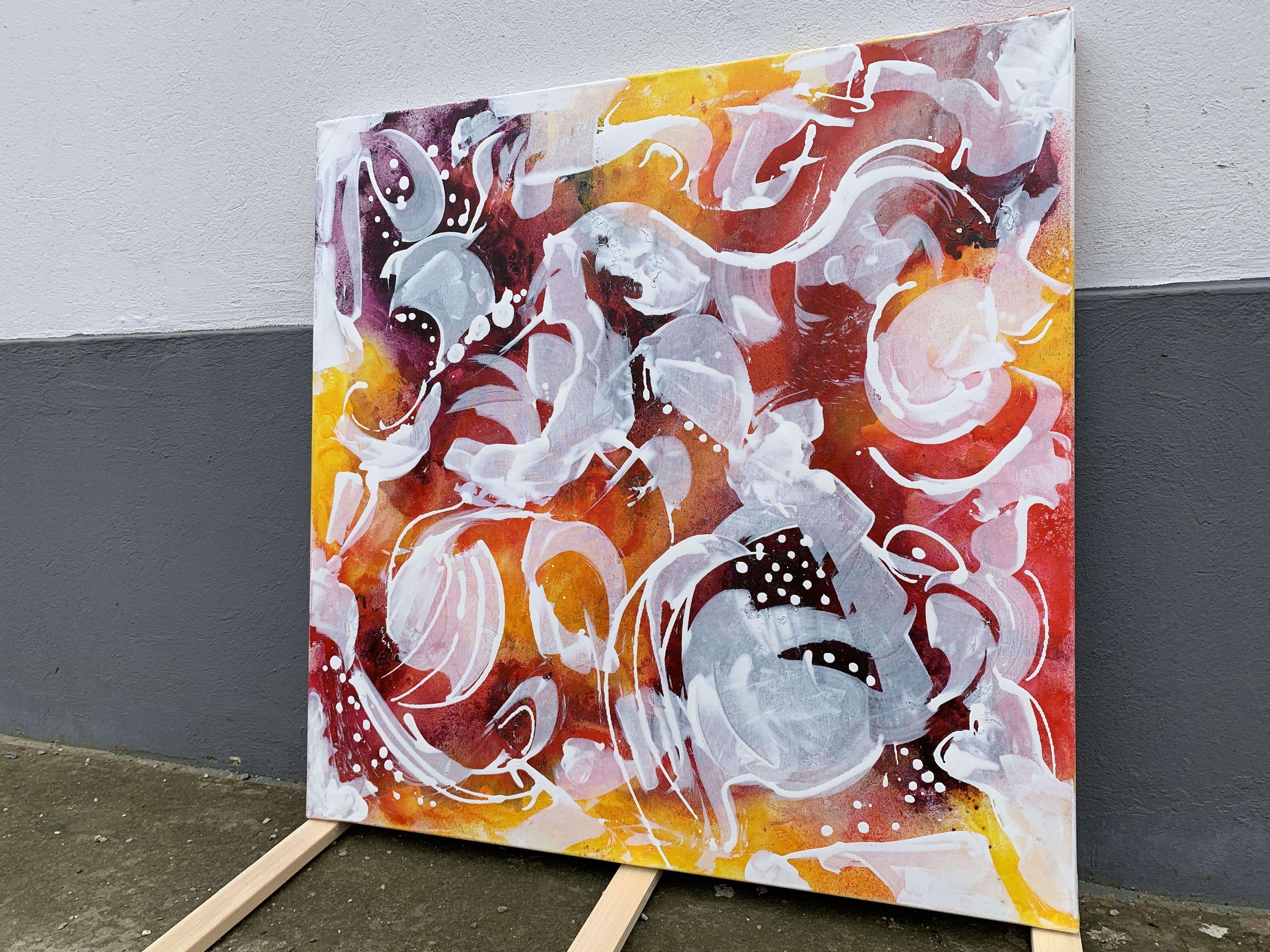 Vita a colori 53, Pittura, Acrilico su tela - Painting Astratto di Veronica Vilsan