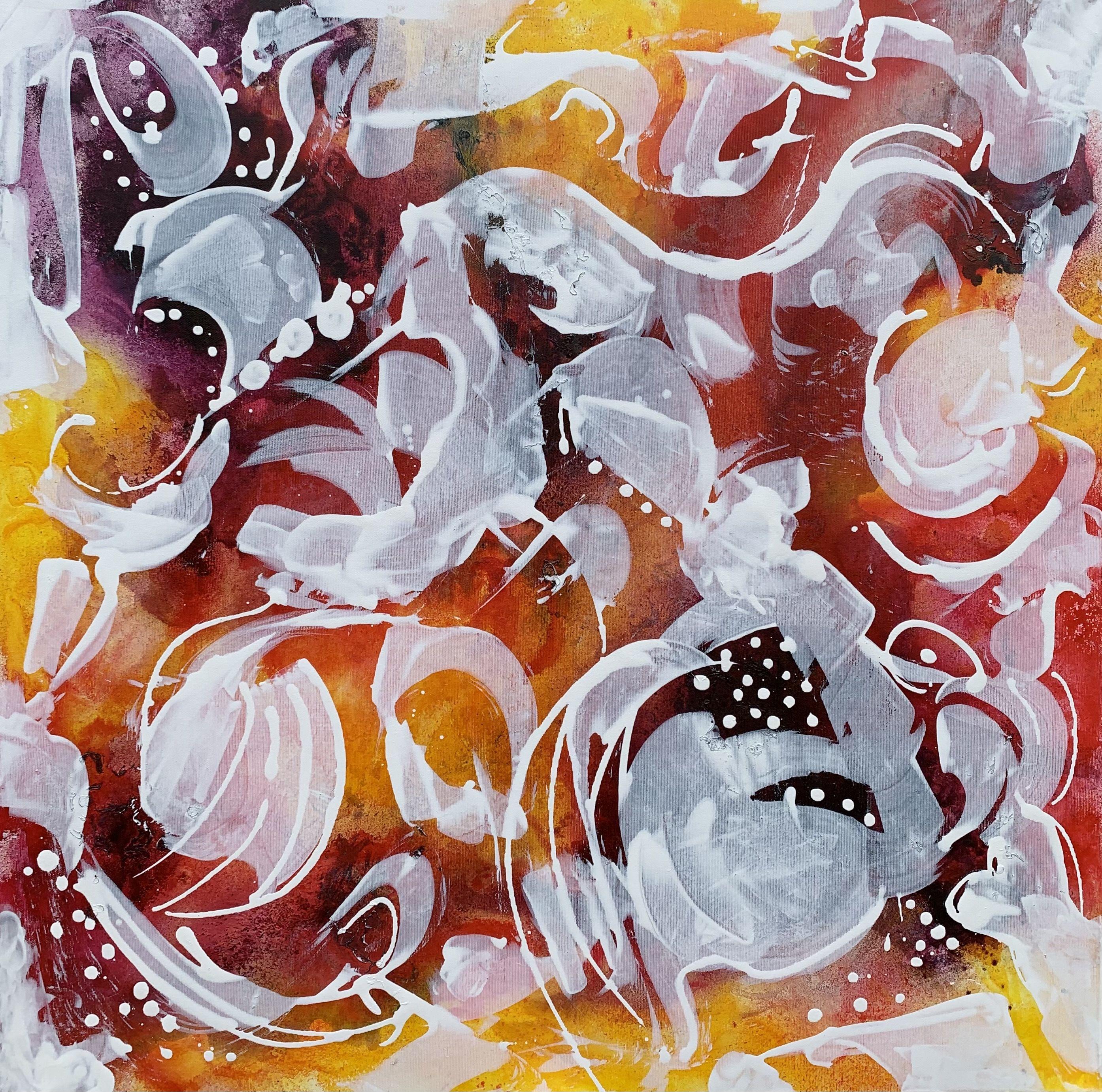 Abstract Painting di Veronica Vilsan - Vita a colori 53, Pittura, Acrilico su tela