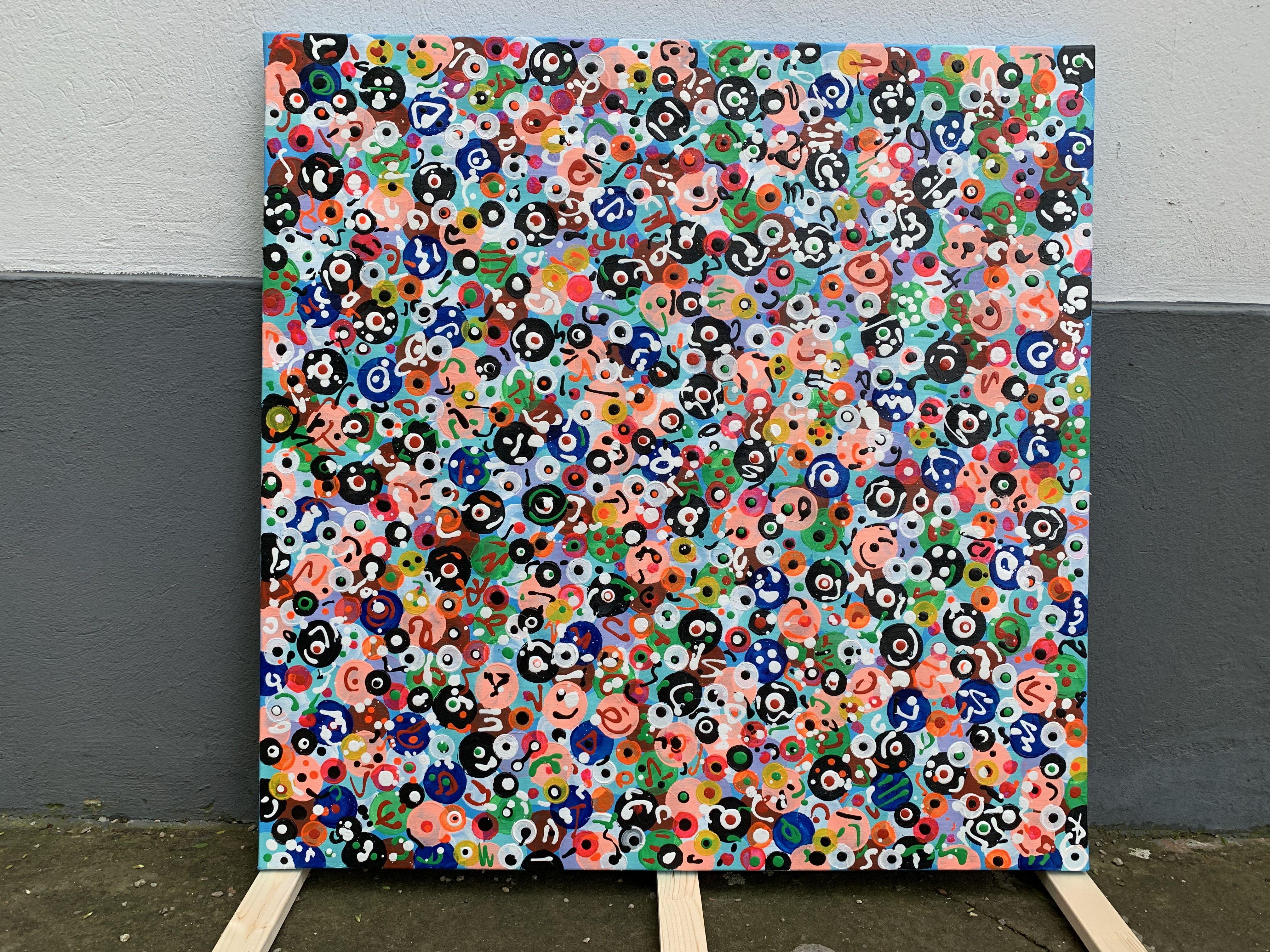 Vita a colori 55, Pittura, Acrilico su tela - Painting di Veronica Vilsan