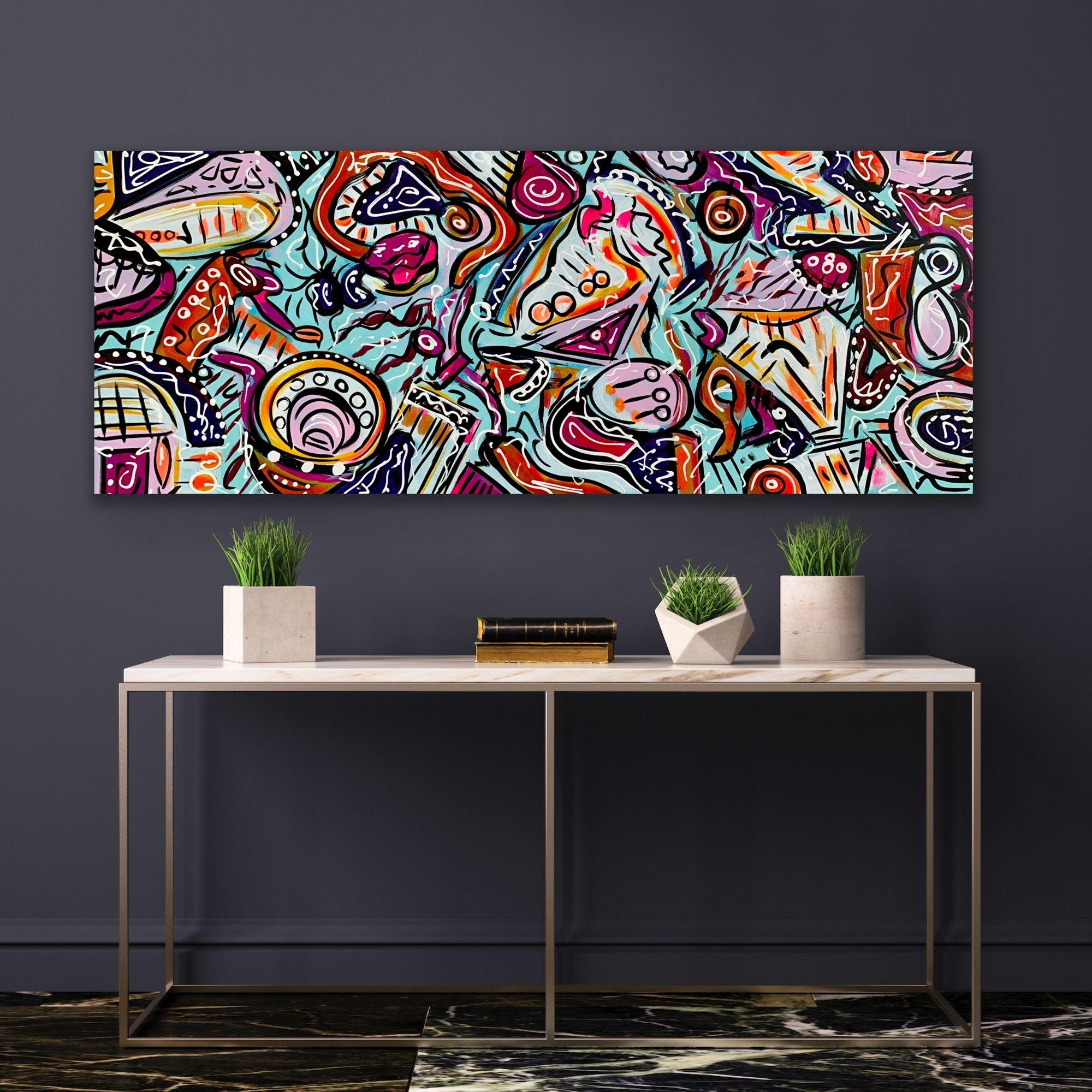 Vita a colori 72, Pittura, Acrilico su tela - Painting Pop Art di Veronica Vilsan