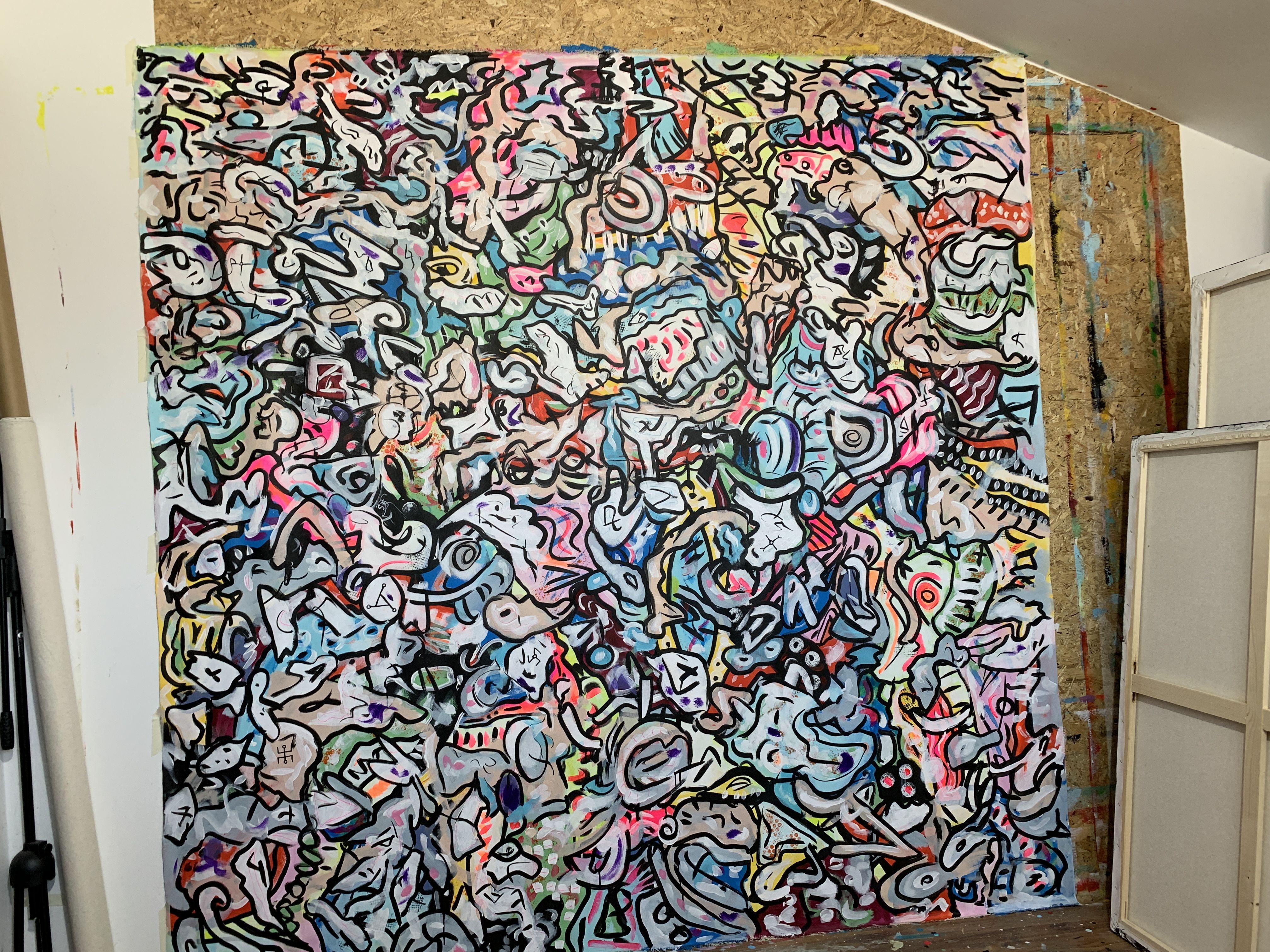 La vida en colores 73, Pintura, Acrílico sobre lienzo - Painting Expresionismo abstracto de Veronica Vilsan