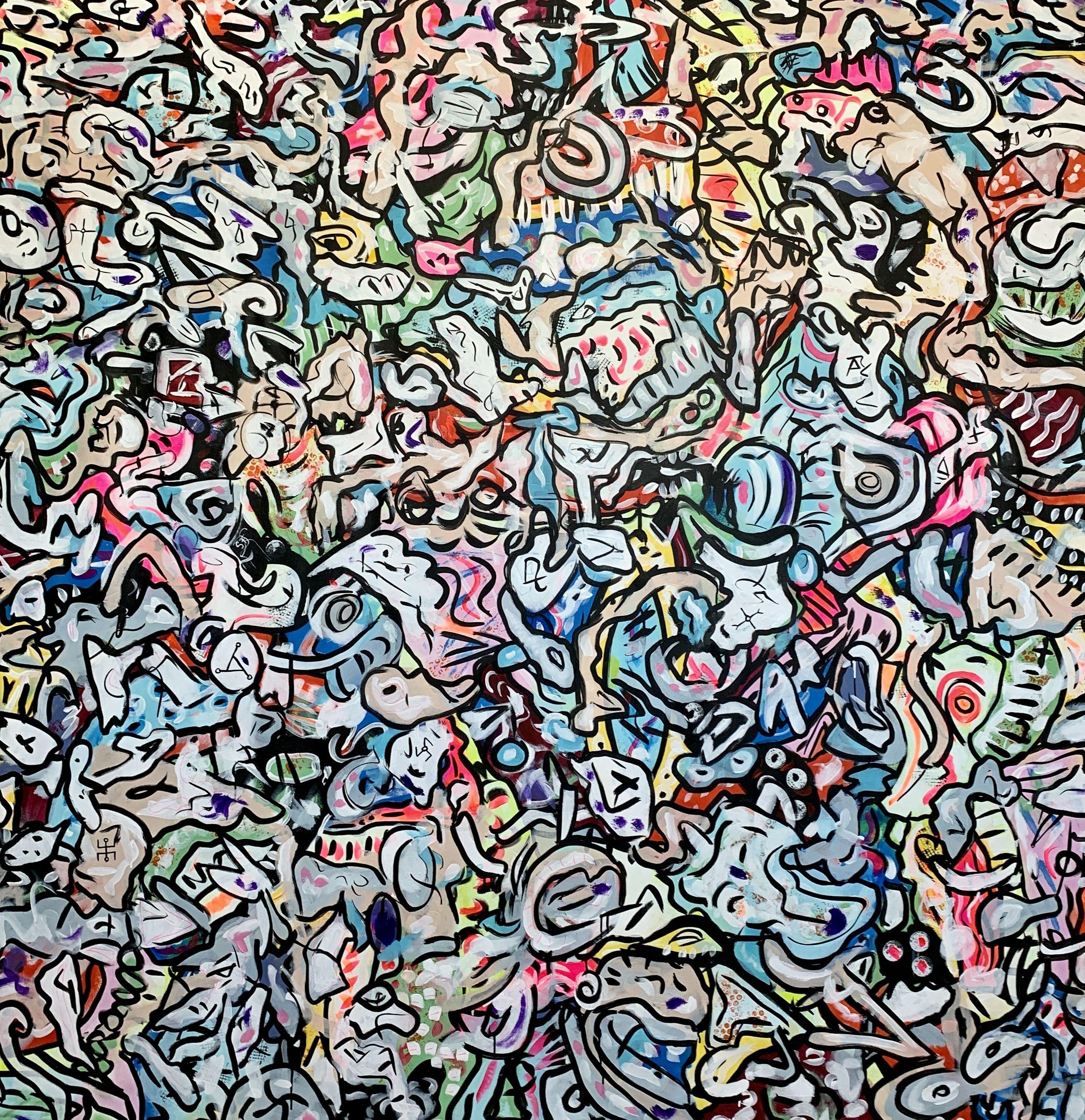 La vida en colores 73, Pintura, Acrílico sobre lienzo - Painting de Veronica Vilsan