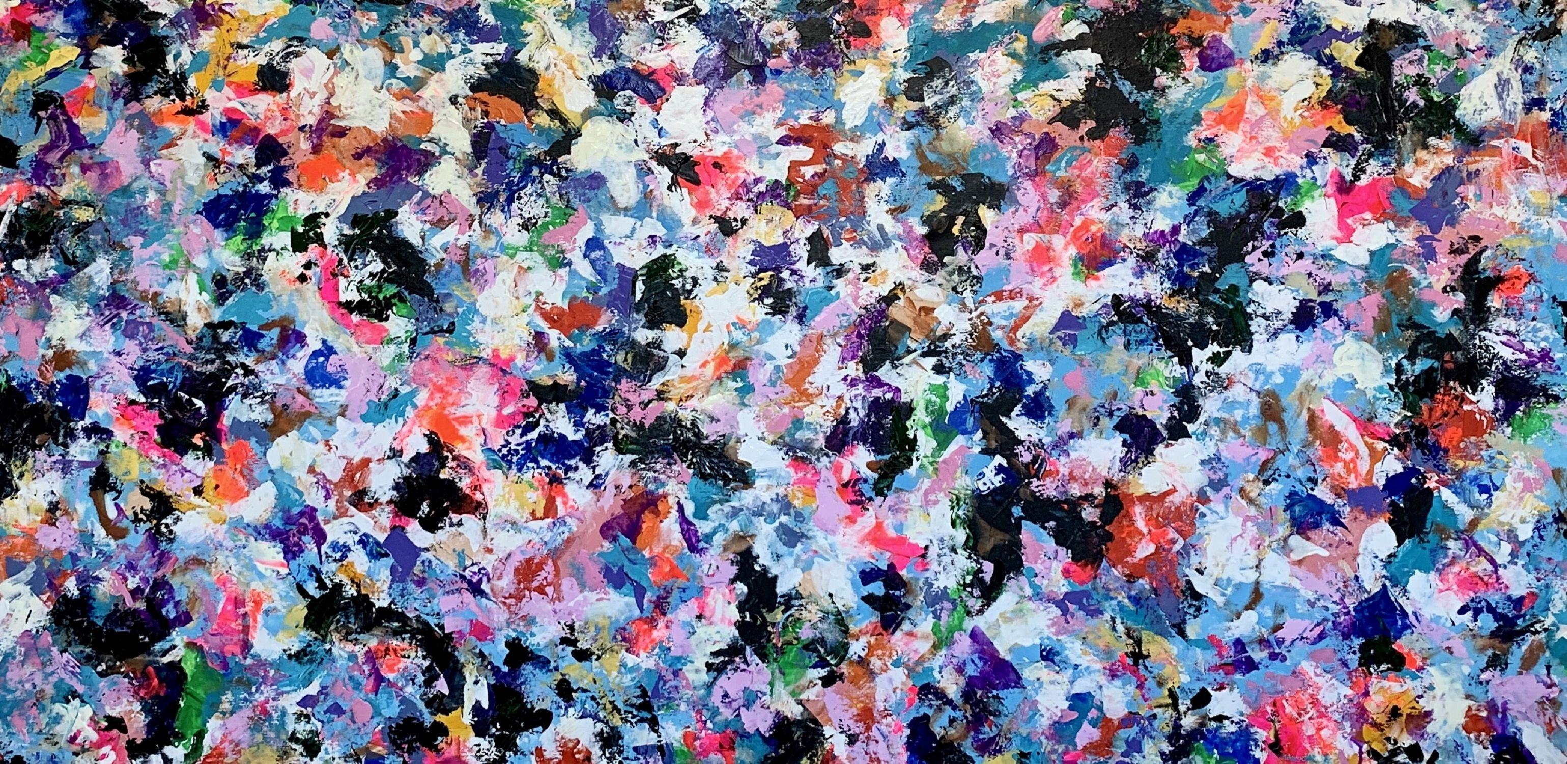 Vita a colori 75, Pittura, Acrilico su tela - Painting di Veronica Vilsan