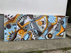 Leben in Farben 80, Gemälde, Acryl auf Leinwand