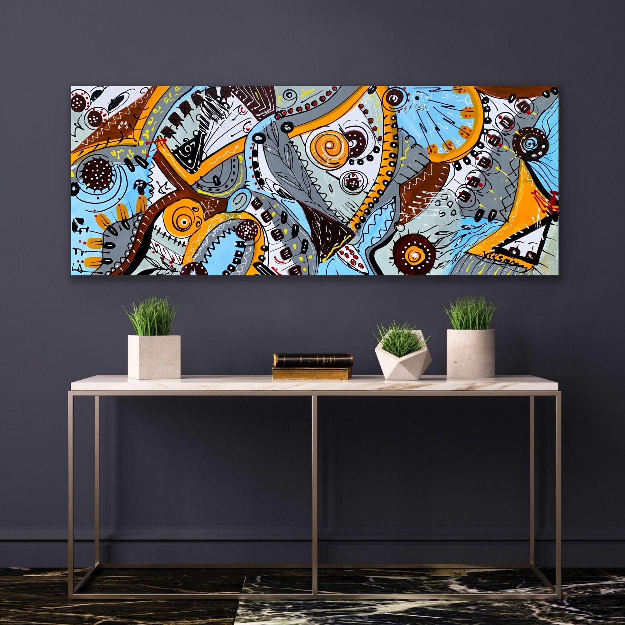Life in Colors 80, Peinture, Acrylique sur Toile en vente 2