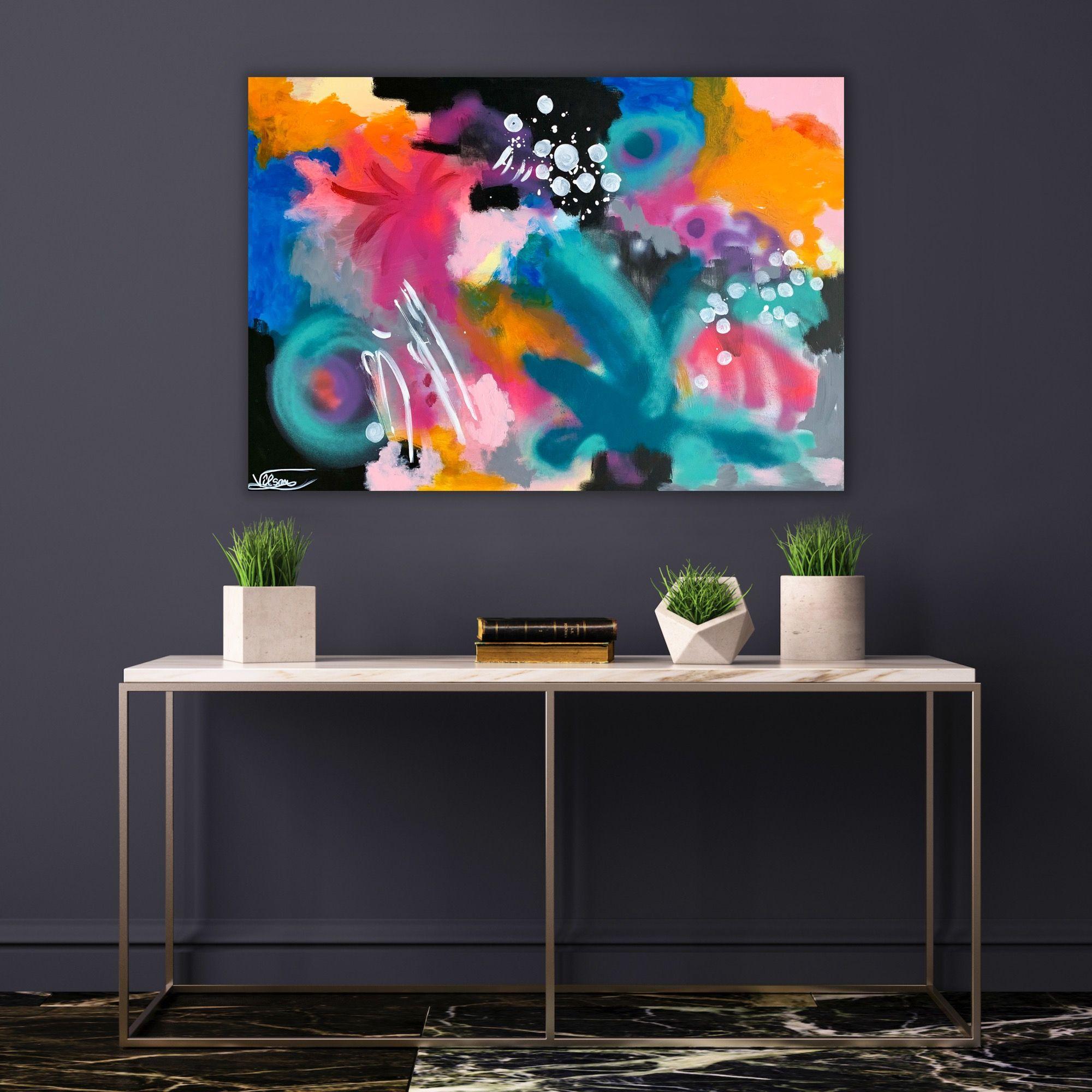 Vita a colori 81, Pittura, Acrilico su tela in vendita 1