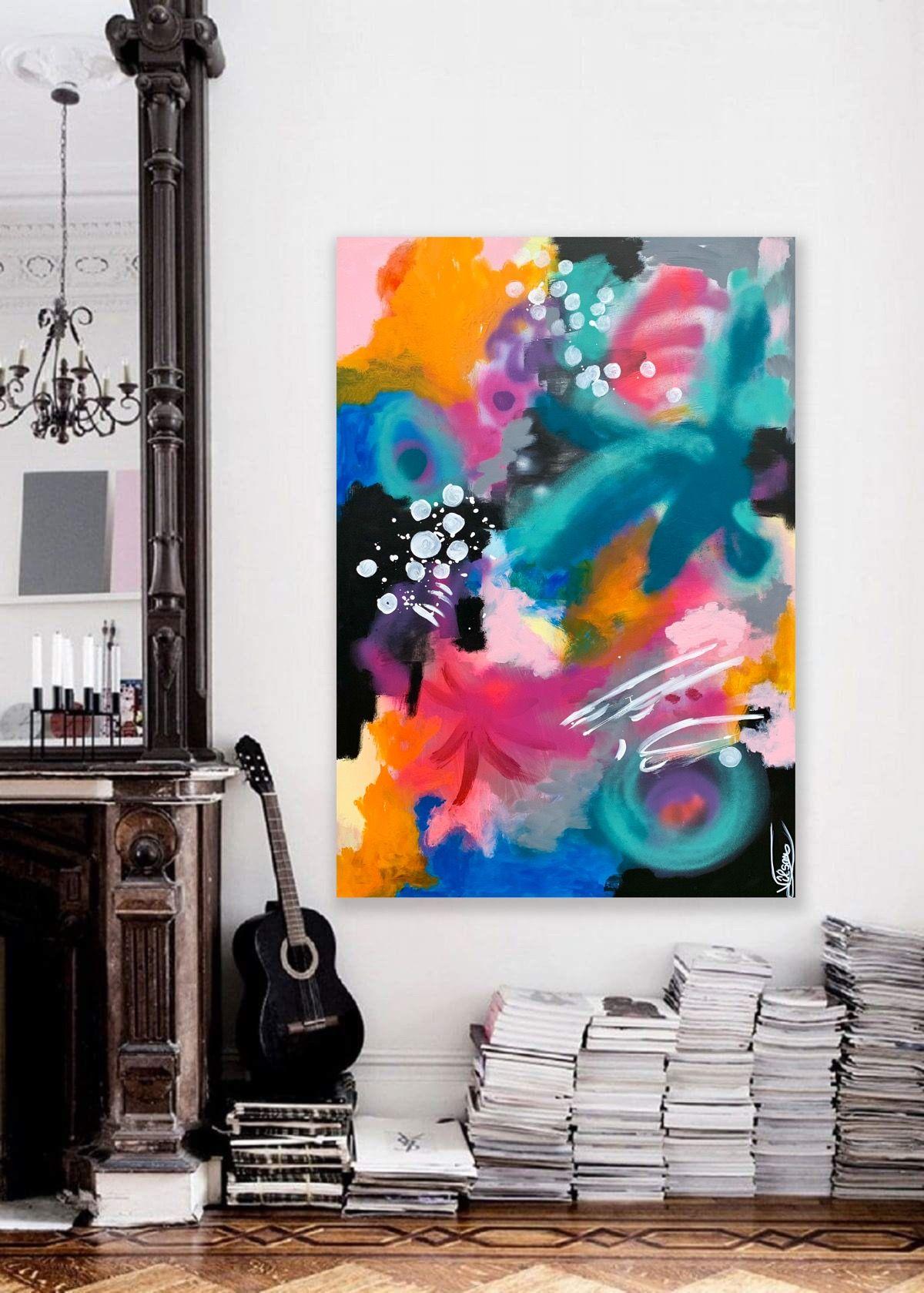 Vita a colori 81, Pittura, Acrilico su tela in vendita 2