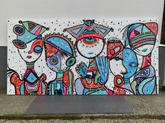 Super Girls, Painting, Acrylic on Canvas