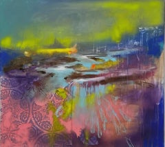 Abstrakte Landschaft, 100x120 cm, abstrakt