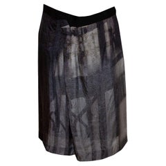 Veronika Maine Printed Silk Skirt