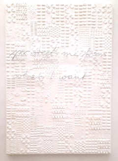 protégez-moi de ce que je veux - Contemporary Relief Wallpiece