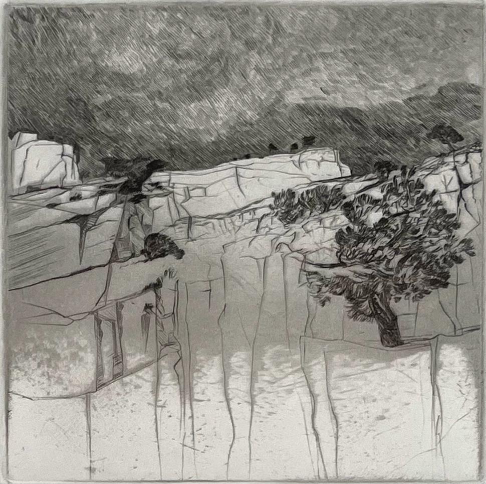 Veronique Bonnardel Landscape Print - Carrieri