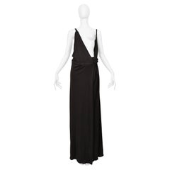 Veronique Branquinho Black Evening Gown 2001