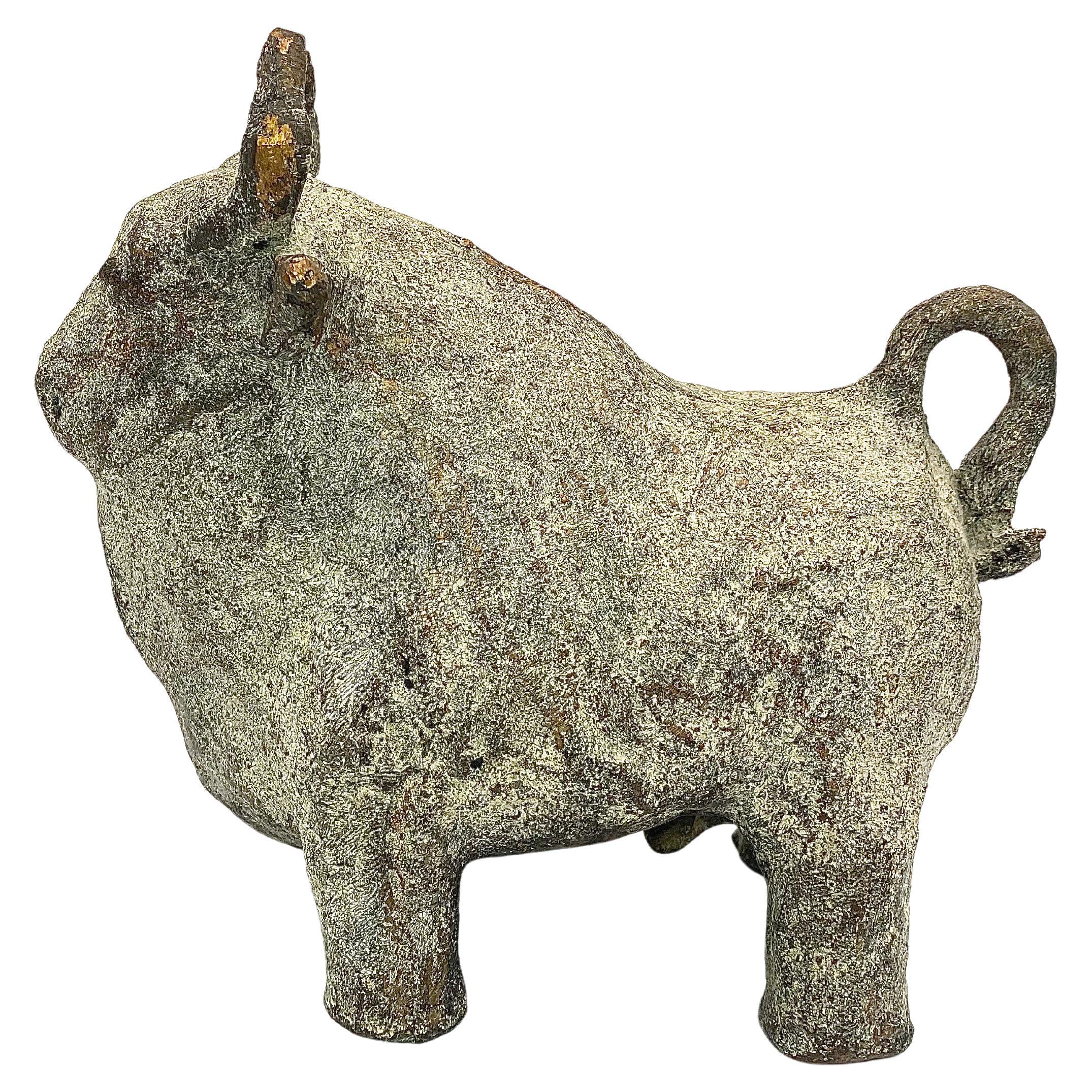 Véronique Motte, Sculpture de taureau en vente