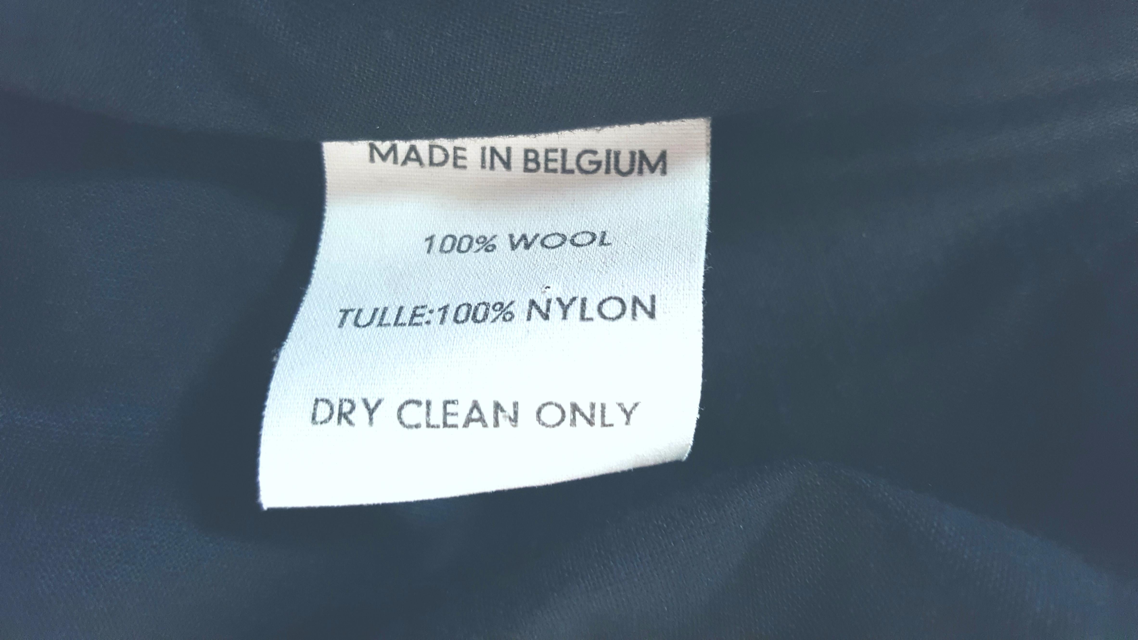 1990s Belgian 1stCollection Branquinho Iconic ChevronPleat TullePetticoat Skirt For Sale 3