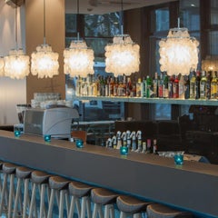 Verpan Fun 2DM Pendant Lamp by Verner Panton, Chrome Frame & Seashell Discs