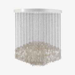 Verpan FUN 7DM Pendant Lamp by Verner Panton, Seashell Discs, Ø100 cm 39.4 in