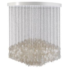 Verpan FUN 7DM Pendant Lamp by Verner Panton, Seashell Discs, Ø100 cm 39.4 in