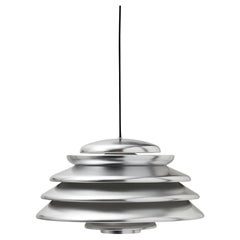 Verpan Hive Pendant Lamp by Verner Panton, Polished Aluminium Ø 48 cm 19 in