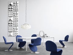 Verpan Mirror Sculptures 9 Pyramids Wall Decoration by Verner Panton