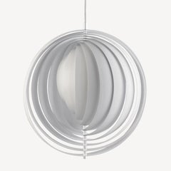 Verpan Moon XXXL Pendelleuchte von Verner Panton, Lackiertes Metall Ø 150 cm 59.1 in