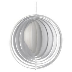 Verpan Moon XXXL Pendelleuchte von Verner Panton, Lackiertes Metall Ø 150 cm 59.1 in