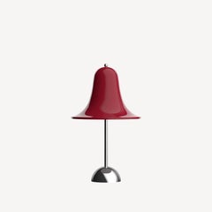 Verpan Pantop Ø18 Portable Lamp by Verner Panton, Cherry Red, LED Table Lamp