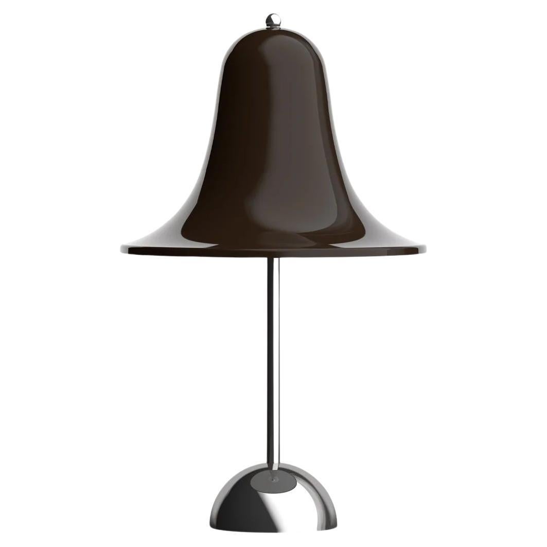 Verpan Pantop Ø18 Portable Lamp by Verner Panton, Pitch Brown, LED Table Lamp